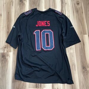 Nike Mac Jones New England Patriots NFL Jersey Number 10 Black On Field Jersey
